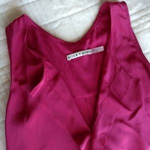 Alice + Olivia Silk Sleeveless Top